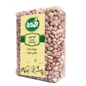 لوبیا چیتی 900 گرمی برند صحرا | لوبیا سفید ایرانی درجه یک برای آش و خورشت